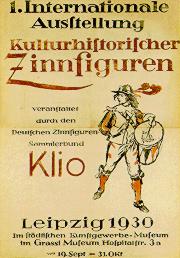 Plakat 1. Internationale Ausstellung Kulturhistorische Zinnfiguren